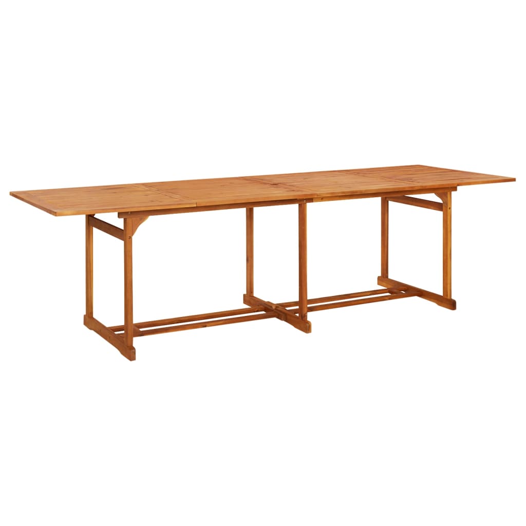 Dining Set | Natural wood | Solid Acacia wood | Large | Foldable
