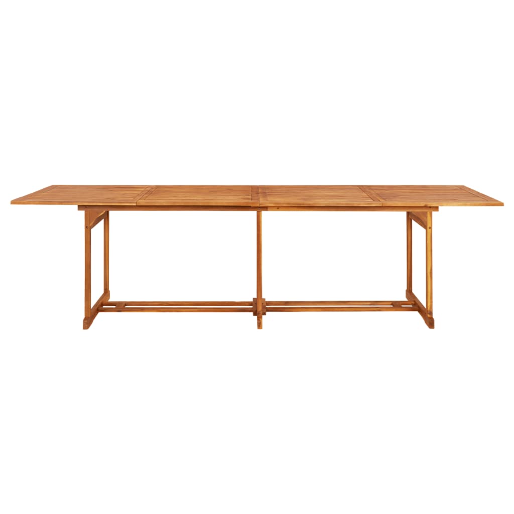 Dining Set | Natural wood | Solid Acacia wood | Large | Foldable