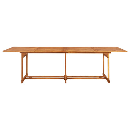 Dining Set | Natural wood | Solid Acacia wood | Large | Foldable