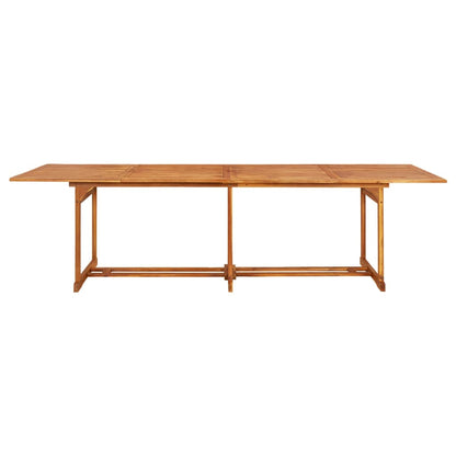 Dining Set | Wooden Brown | Solid Acacia wood | 13 Piece Set | Foldable