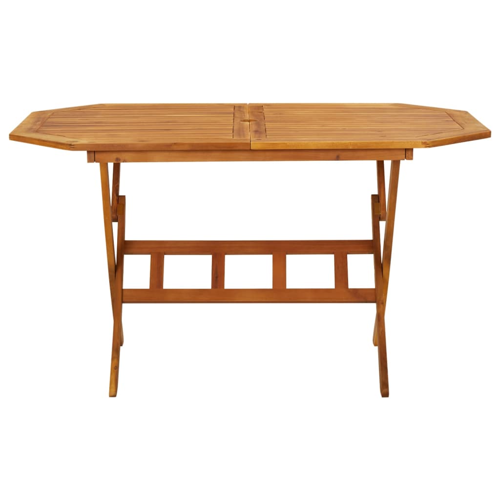 Dining Set | Brown | Solid Acacia wood | Foldable | Garden Dining Set
