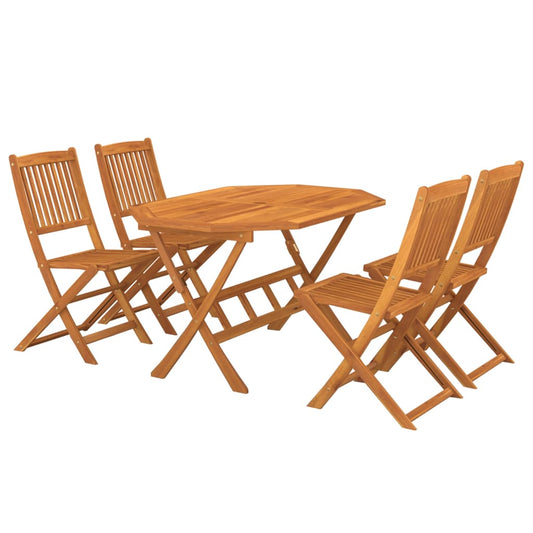 Dining Set | Natural wood finish | Solid acacia wood | Medium