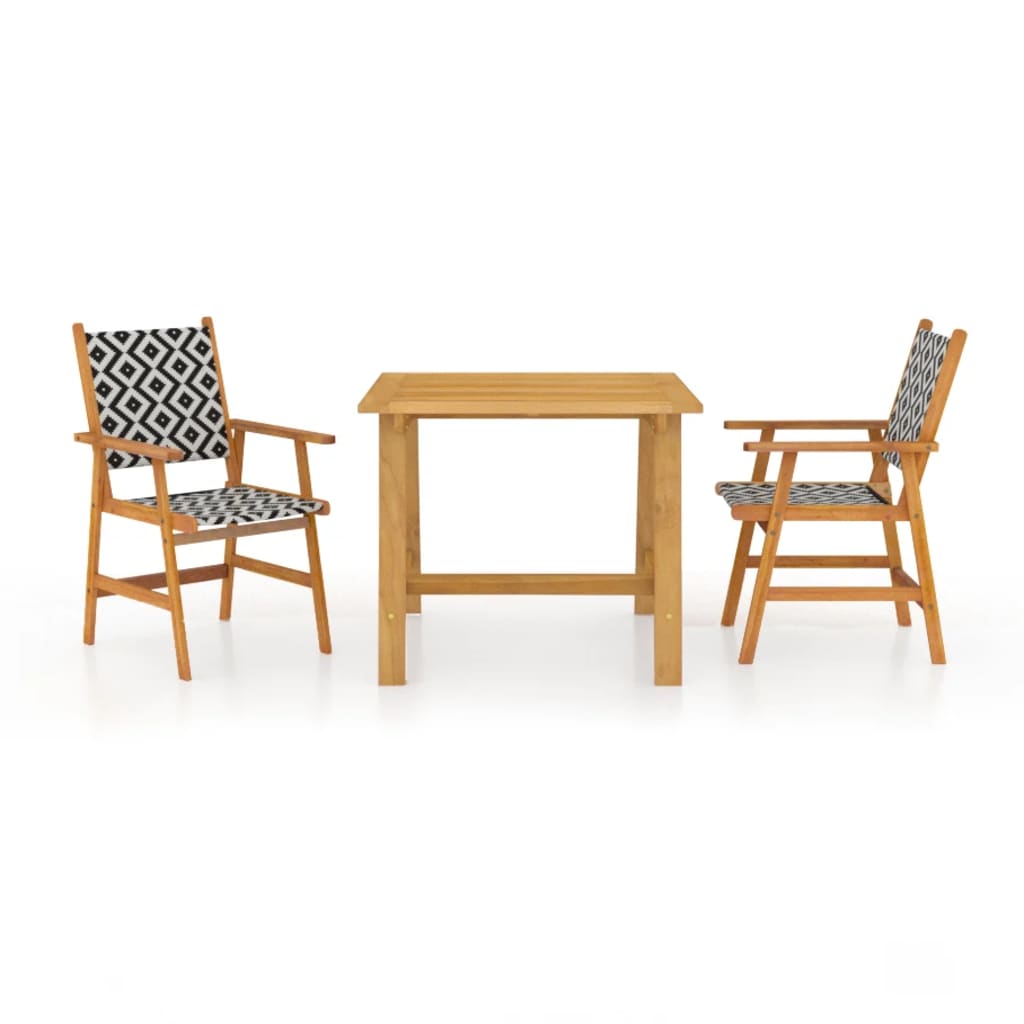 Garden Dining Set | Brown | Solid Acacia Wood | Medium | Durable