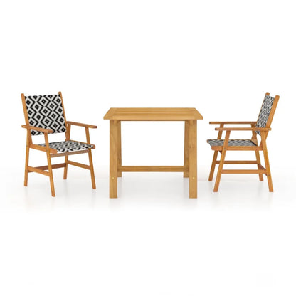 Garden Dining Set | Brown | Solid Acacia Wood | Medium | Durable