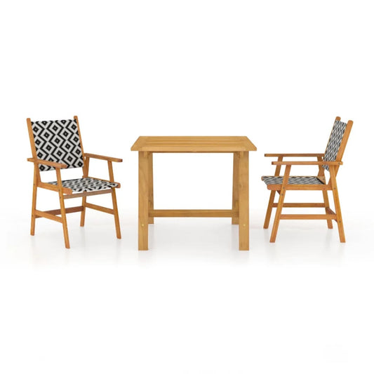 Garden Dining Set | Brown | Solid Acacia Wood | Medium | Durable