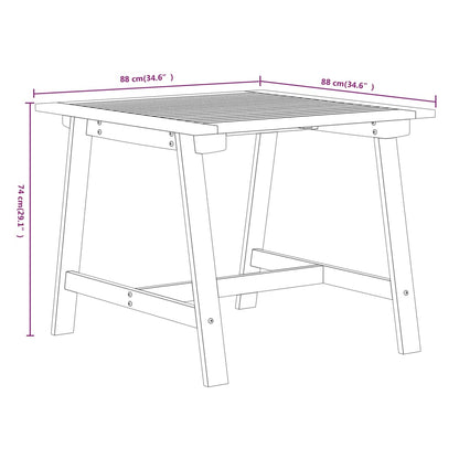 Garden Dining Set | Brown | Solid Acacia Wood | Medium | Durable