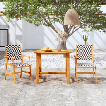 Garden Dining Set | Brown | Solid Acacia Wood | Medium | Durable