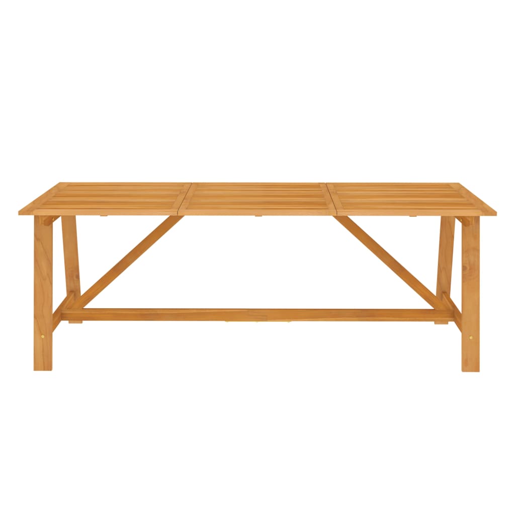Garden Dining Set | Brown | Solid acacia wood | Large | Durable