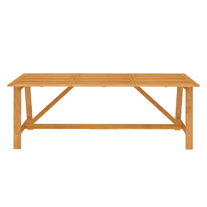 Garden Dining Set | Brown | Solid acacia wood | Large | Durable