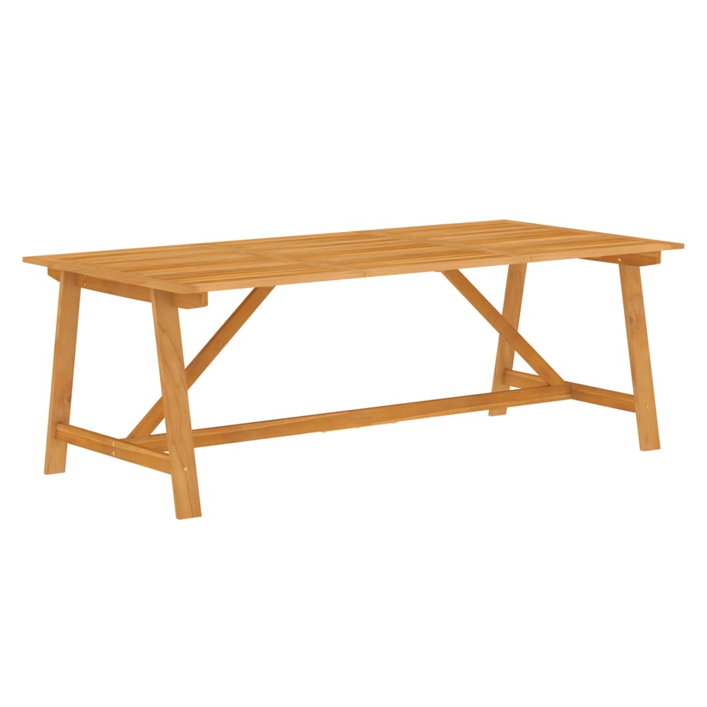 Garden Dining Set | Brown | Solid Acacia wood, Poly Rattan | 9 Piece Set