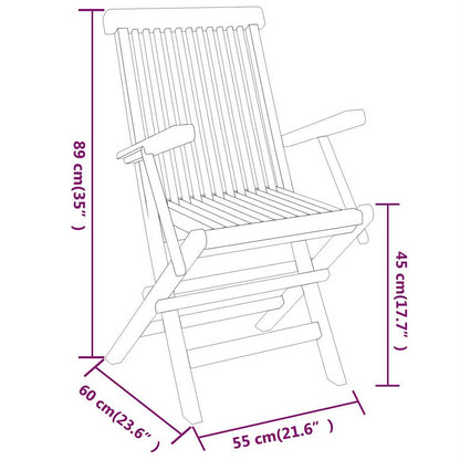 Garden Dining Set | Teak | Smoothly sanded teak hardwood | Medium