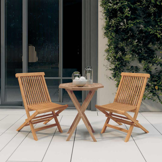 Garden Dining Set | Teak | Solid teak wood | Compact | Foldable