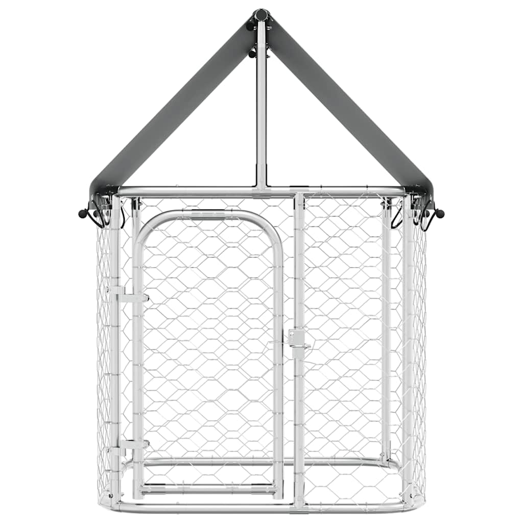 Outdoor Dog Kennel with Roof 100x100x150 cm