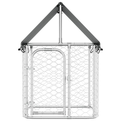 Outdoor Dog Kennel with Roof 100x100x150 cm