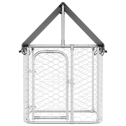 Outdoor Dog Kennel with Roof 100x100x150 cm