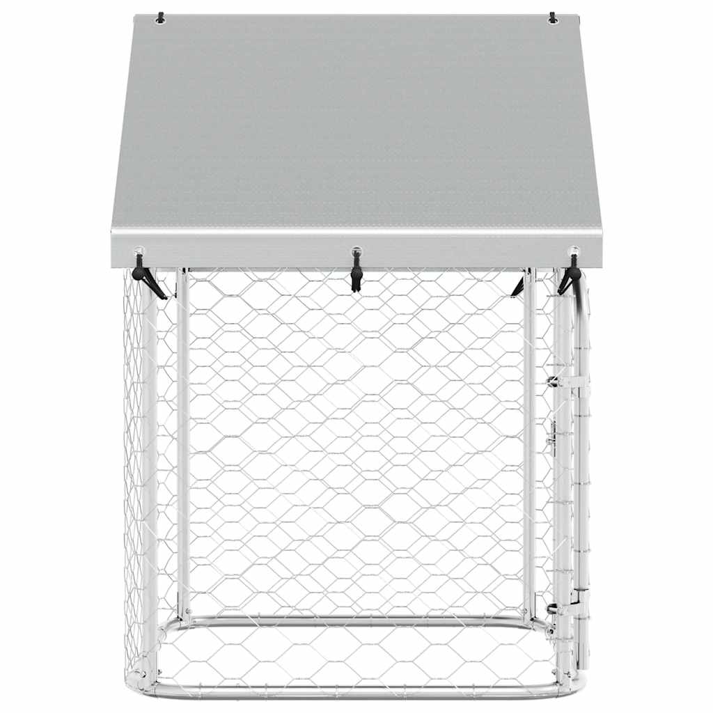 Outdoor Dog Kennel with Roof 100x100x150 cm