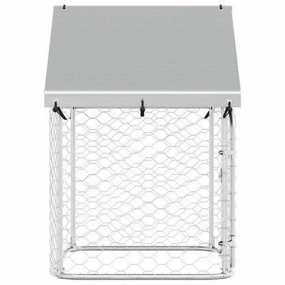 Outdoor Dog Kennel with Roof 100x100x150 cm