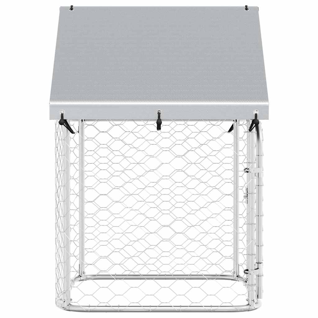 Outdoor Dog Kennel with Roof 100x100x150 cm