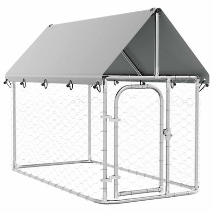 Outdoor Dog Kennel with Roof 200x100x150 cm
