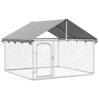 Outdoor Dog Kennel with Roof 200x200x150 cm