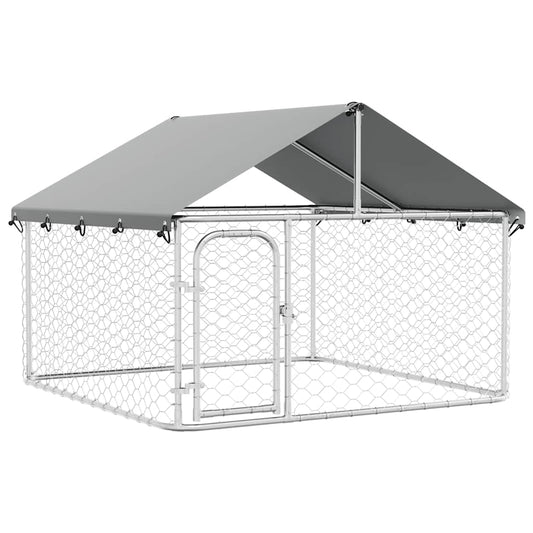 Outdoor Dog Kennel with Roof 200x200x150 cm