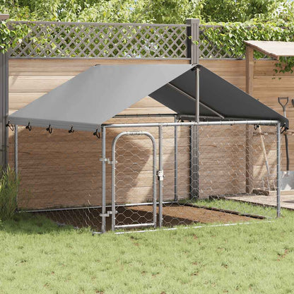 Outdoor Dog Kennel with Roof 200x200x150 cm