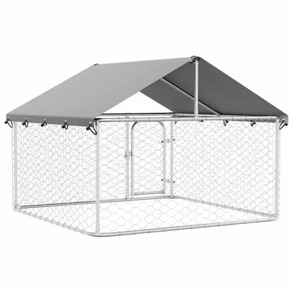 Outdoor Dog Kennel with Roof 200x200x150 cm