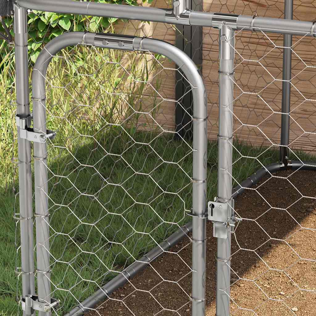 Outdoor Dog Kennel with Roof 400x200x150 cm
