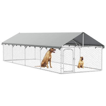 Outdoor Dog Kennel with Roof 600x200x150 cm