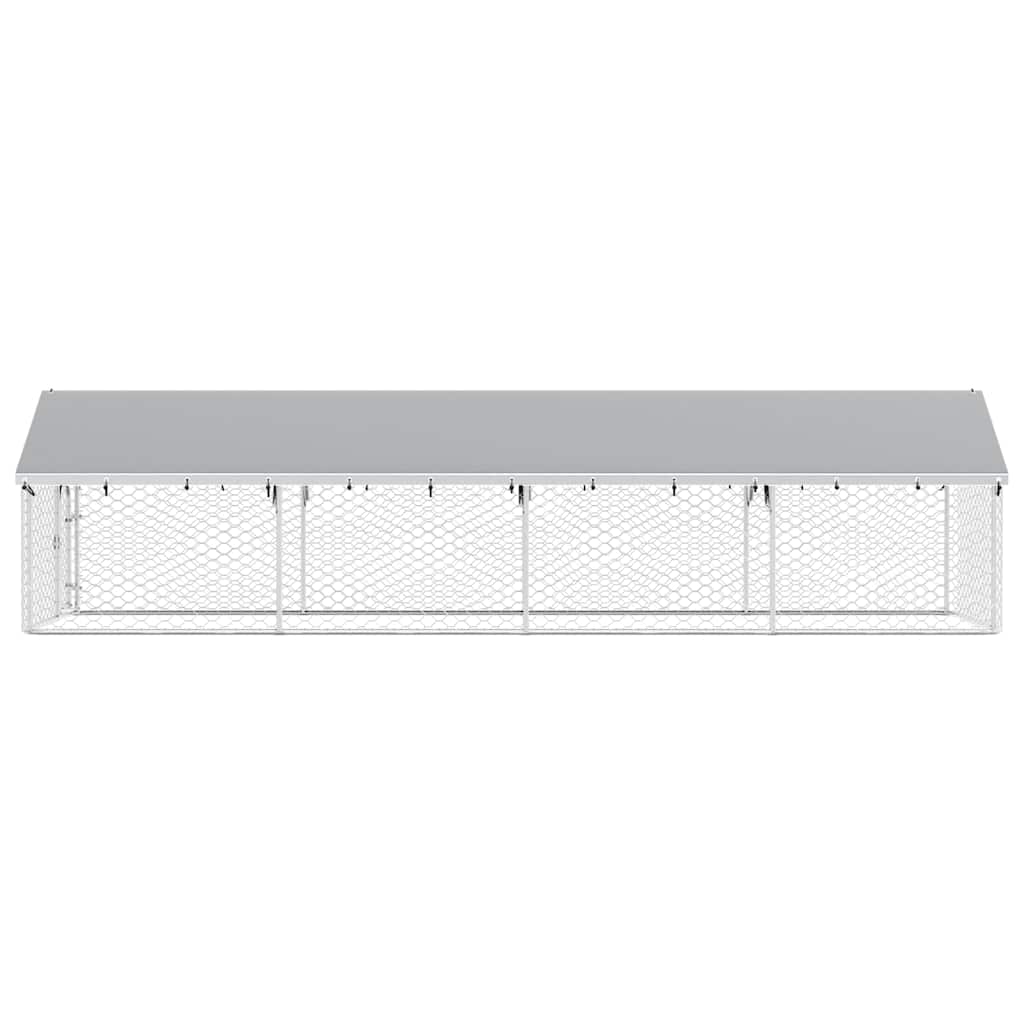 Outdoor Dog Kennel with Roof 600x200x150 cm