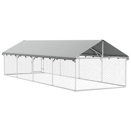 Outdoor Dog Kennel with Roof 600x200x150 cm