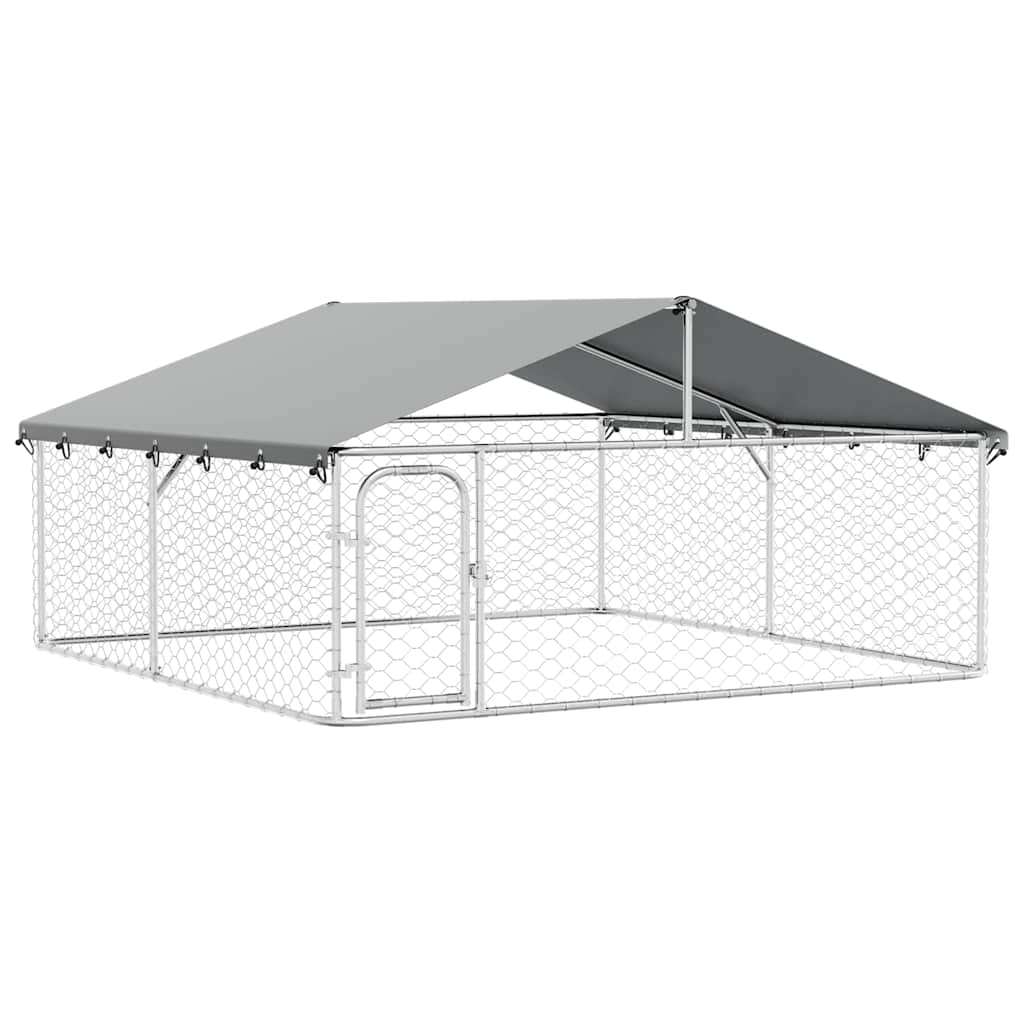 Outdoor Dog Kennel with Roof 300x300x150 cm