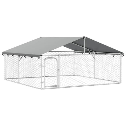 Outdoor Dog Kennel with Roof 300x300x150 cm