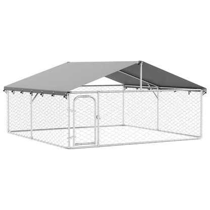 Outdoor Dog Kennel with Roof 300x300x150 cm