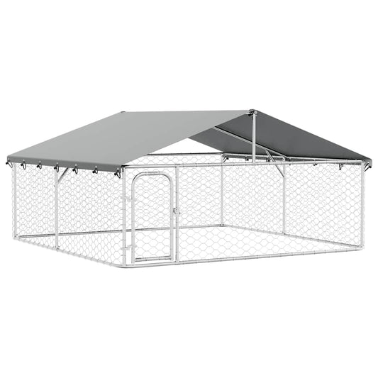 Outdoor Dog Kennel with Roof 300x300x150 cm