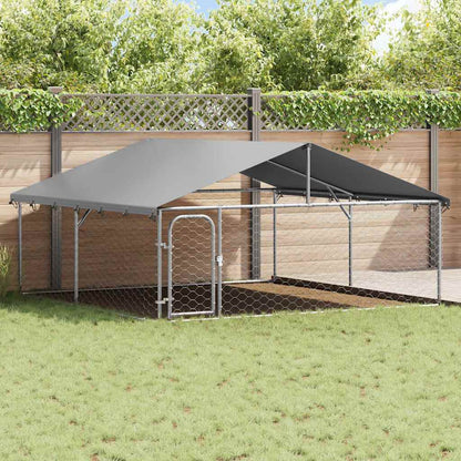 Outdoor Dog Kennel with Roof 300x300x150 cm