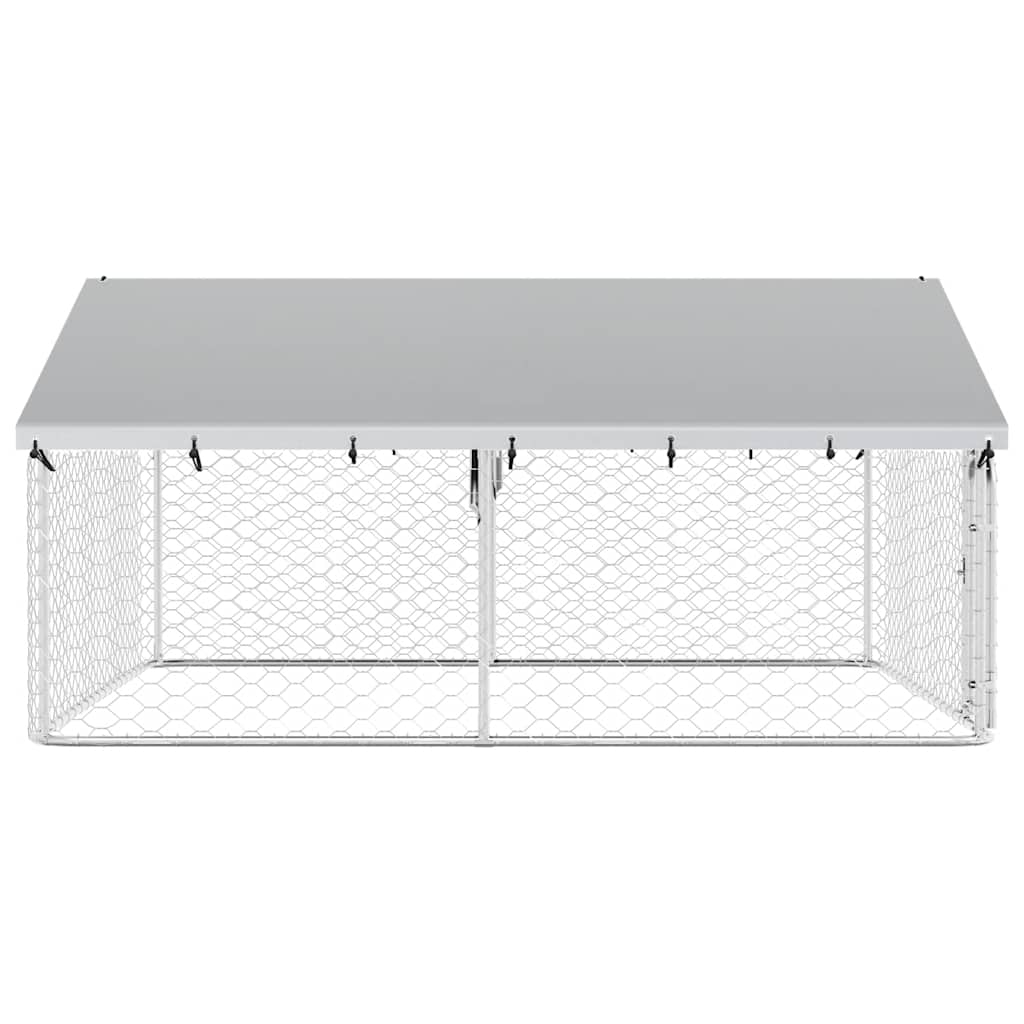 Outdoor Dog Kennel with Roof 300x300x150 cm
