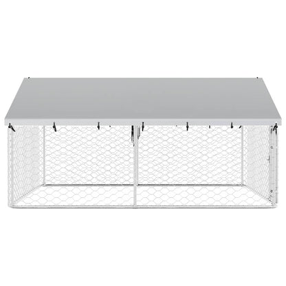 Outdoor Dog Kennel with Roof 300x300x150 cm