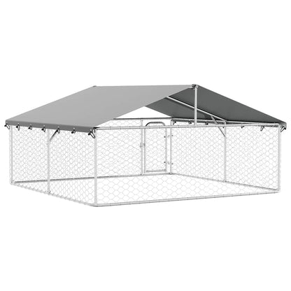 Outdoor Dog Kennel with Roof 300x300x150 cm