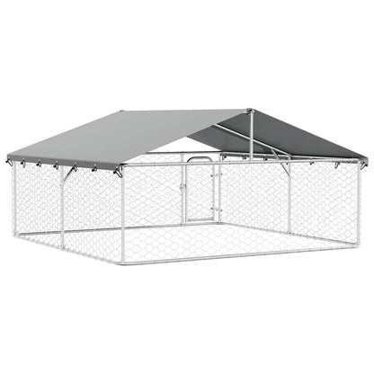 Outdoor Dog Kennel with Roof 300x300x150 cm