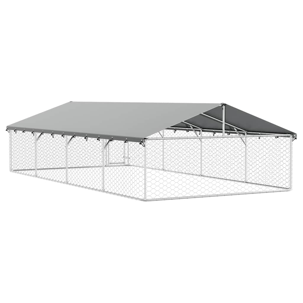 Outdoor Dog Kennel with Roof 600x300x150 cm