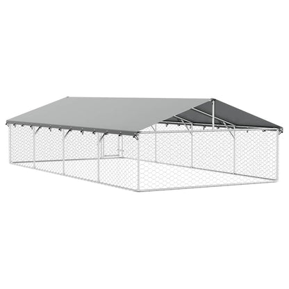 Outdoor Dog Kennel with Roof 600x300x150 cm