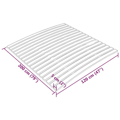 Bed Slats Replacement with 17 Slats 120x200 cm