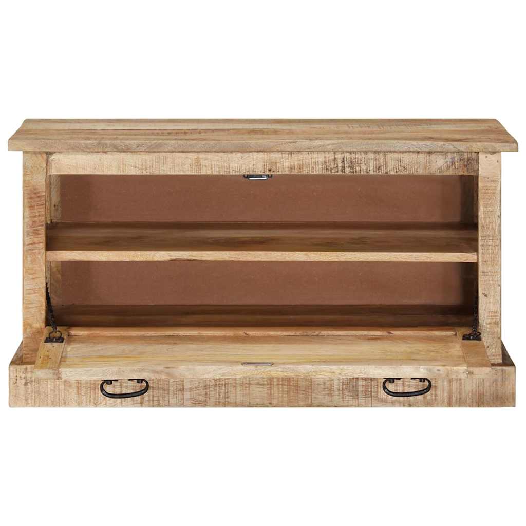 337827 vidaXL Shoe Storage Bench 85x40x45 cm Solid Mango Wood