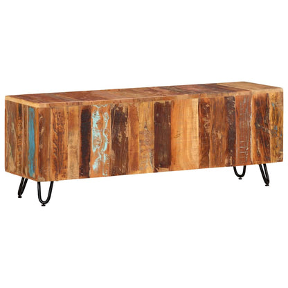 337842 vidaXL TV Cabinet 110x30x40 cm Solid Wood Reclaimed