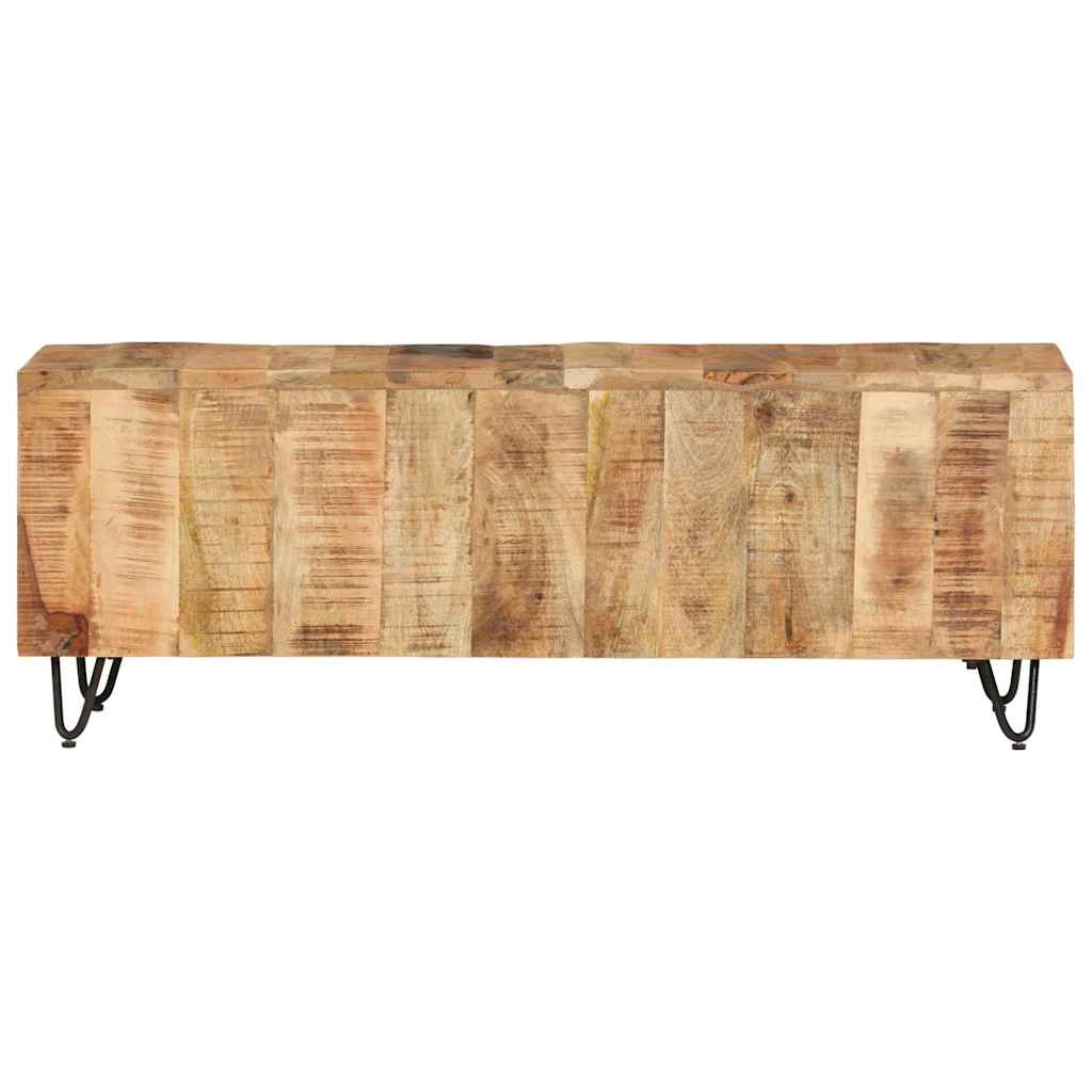 337843 vidaXL TV Cabinet 110x30x40 cm Solid Wood Mango