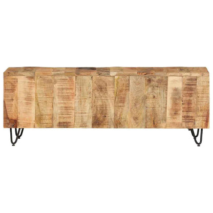 337843 vidaXL TV Cabinet 110x30x40 cm Solid Wood Mango