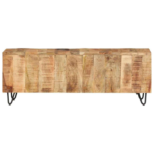337843 vidaXL TV Cabinet 110x30x40 cm Solid Wood Mango