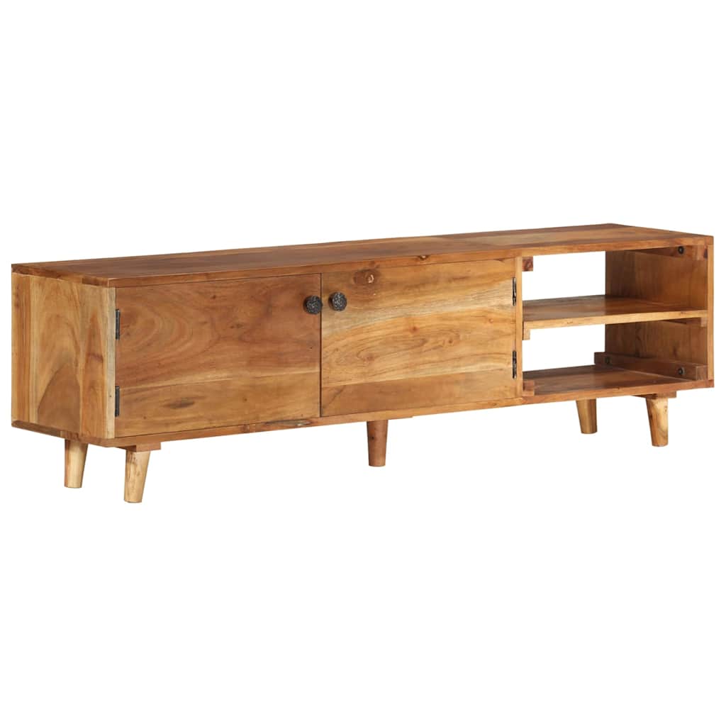 TV Cabinet Solid Wood Acacia with Honey Finish 140x30x40 cm