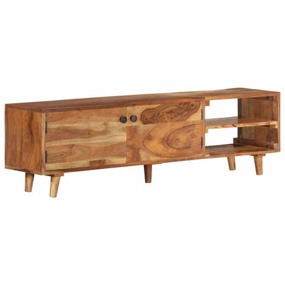 TV Cabinet Solid Wood Acacia with Honey Finish 140x30x40 cm